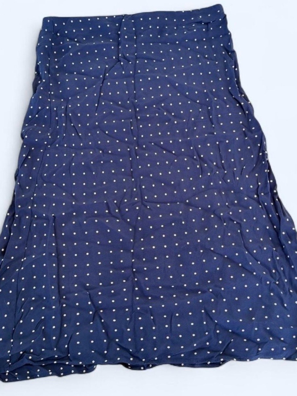 Madewell Navy Dot A-Line Skirt